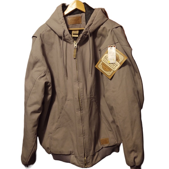 C E SCHMIDT Other - NWT C.E. SCHMIDT WORKWEAR DUCK QUILT LINED HOODED JACKET 2XL TALL CHEST 52-54